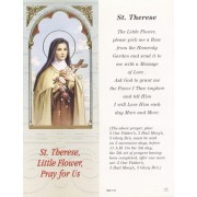 St.Therese Bookmark cm.6x15.5- 2 1/2"x 6 1/8"