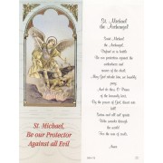 St.Michael the Archangel Bookmark cm.6x15.5- 2 1/2"x 6 1/8"
