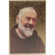 Padre Pio Plaque cm.15.5x10.5 - 6"x4"