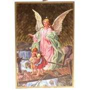 Guardian Angel Plaque cm.15.5x10.5 - 6"x4"