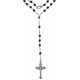 Crystal Rosary Black Collection Simple Link mm.3