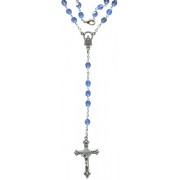 Necklace Bohemia Crystal Rosary Aurora Borealis Simple Link mm.5 Sapphire