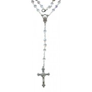 Necklace Bohemia Crystal Rosary Aurora Borealis Simple Link mm.5 Crystal