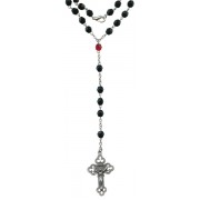 Crystal Rosary Locking Link mm.5 Black Collection
