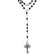 Crystal Rosary Locking Link mm.5 Black Collection