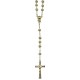 Chapado en oro rosario de cristal strass mm.6