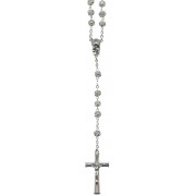  Strass Rosary Crystal Silver Plated mm.6