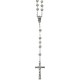 Chapado en plata rosario de cristal strass mm.6