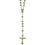Strass Rosary Crystal Gold Plated mm.8