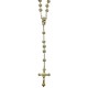 Chapado en oro rosario de cristal strass mm. 8