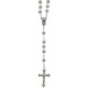 Chapado en plata rosario de cristal strass mm. 8