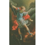 Holy card of St.Michael cm.7x12- 2 3/4"x 4 3/4"