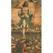  Holy card of the risen Christ cm.7x12- 2 3/4"x 4 3/4"