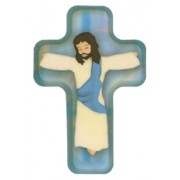 Jesus Crucified Cross Fridge Magnet cm.4x6 - 2 1/2"x 4 1/4"