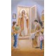 Holy card of Jesus at the door cm.7x12- 2 3/4"x 4 3/4"