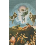 Holy card of transfiguration cm.7x12- 2 3/4"x 4 3/4"