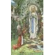Holy card of Lourdes and St.Bernard  cm.7x12- 2 3/4"x 4 3/4"