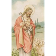 Tarjeta santa de Jesús el Buen Pastor cm.7x12- 2 3/4 "x 4 3/4"