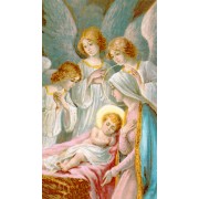 Carte sainte de la Nativité cm.7x12- 2 3/4 "x 4 3/4"