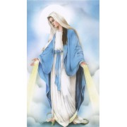 Holy card of the Miraculous cm.7x12- 2 3/4"x 4 3/4"