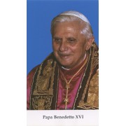 Holy card of Pope Benedict cm.7x12- 2 3/4"x 4 3/4"