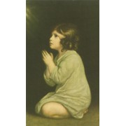 Holy card of Girl Praying cm.7x12- 2 3/4"x 4 3/4"