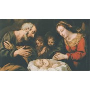 Holy card of Nativity cm.7x12- 2 3/4"x 4 3/4"