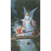 Holy card of the Guardian Angel cm.7x12- 2 3/4"x 4 3/4"