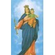 Carte sainte de Notre-Dame de chrétiens aide cm.7x12- 2 3/4 "x 4 3/4``