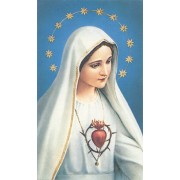 Holy card of Immaculate Heart of Mary cm.7x12- 2 3/4"x 4 3/4"