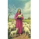 Holy card of Jesus the Shepherd cm.7x12- 2 3/4"x 4 3/4"