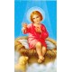 Carte sainte de l'Enfant Jésus cm.7x12- 2 3/4 "x 4 3/4" 