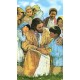 Holy card of Jesus with Children cm.7x12- 2 3/4"x 4 3/4"