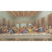 Holy card of the Last Supper cm.7x12- 2 3/4"x 4 3/4"