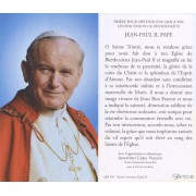 Holy card of Pope John Paul II with Prayer in French cm.7x12- 2 3/4"x 4 3/4"