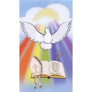 Holy card of the Holy Spirit cm.7x12- 2 3/4"x 4 3/4"