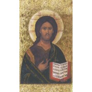 Holy card of the Icon Pantocrator cm.7x12- 2 3/4"x 4 3/4"