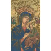 Holy card of Icon Perpetual Help cm.7x12- 2 3/4"x 4 3/4"