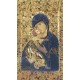 Holy card of Icon Mother and Child with Gold Foil