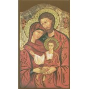 Holy card of Icon Holy Family cm.7x12- 2 3/4"x 4 3/4"