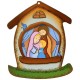Holy Family House Shaped Plaque cm.10.5x12.5 - 4"x5"