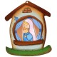 Mother and Child House Shaped Plaque cm.10.5x12.5- 4"x5"
