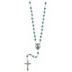 Acero rosario de lo milagroso con esmalte azul mm.6
