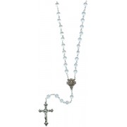 Real Crystal Rosary with Aurora Borealis mm.8