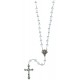 Real Crystal Rosary with Aurora Borealis mm.8