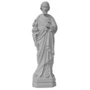 St.Joseph the Worker Composite Marble Statue in White cm.40.5 - 16"