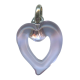 Murano Venetian Glass Heart Amethyst cm.2.5- 1"