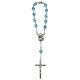 Decenio rosario con cristal de Bohemia color aqua