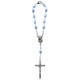 Decenio rosario con cuentas de azul aurora borealis