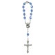 Bohemia Crystal Decade Rosary mm.7 Sapphire